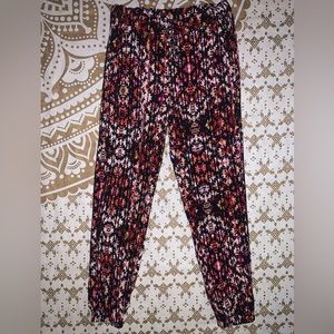 aztec print joggers